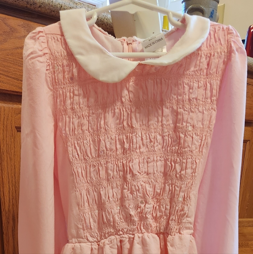 Girl's Stranger Things Eleven Pink Dress w/socks Size 7/8 Spirit Halloween